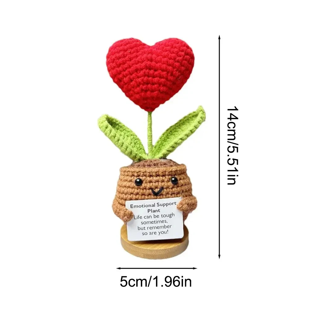 Heart Flower Crochet Doll